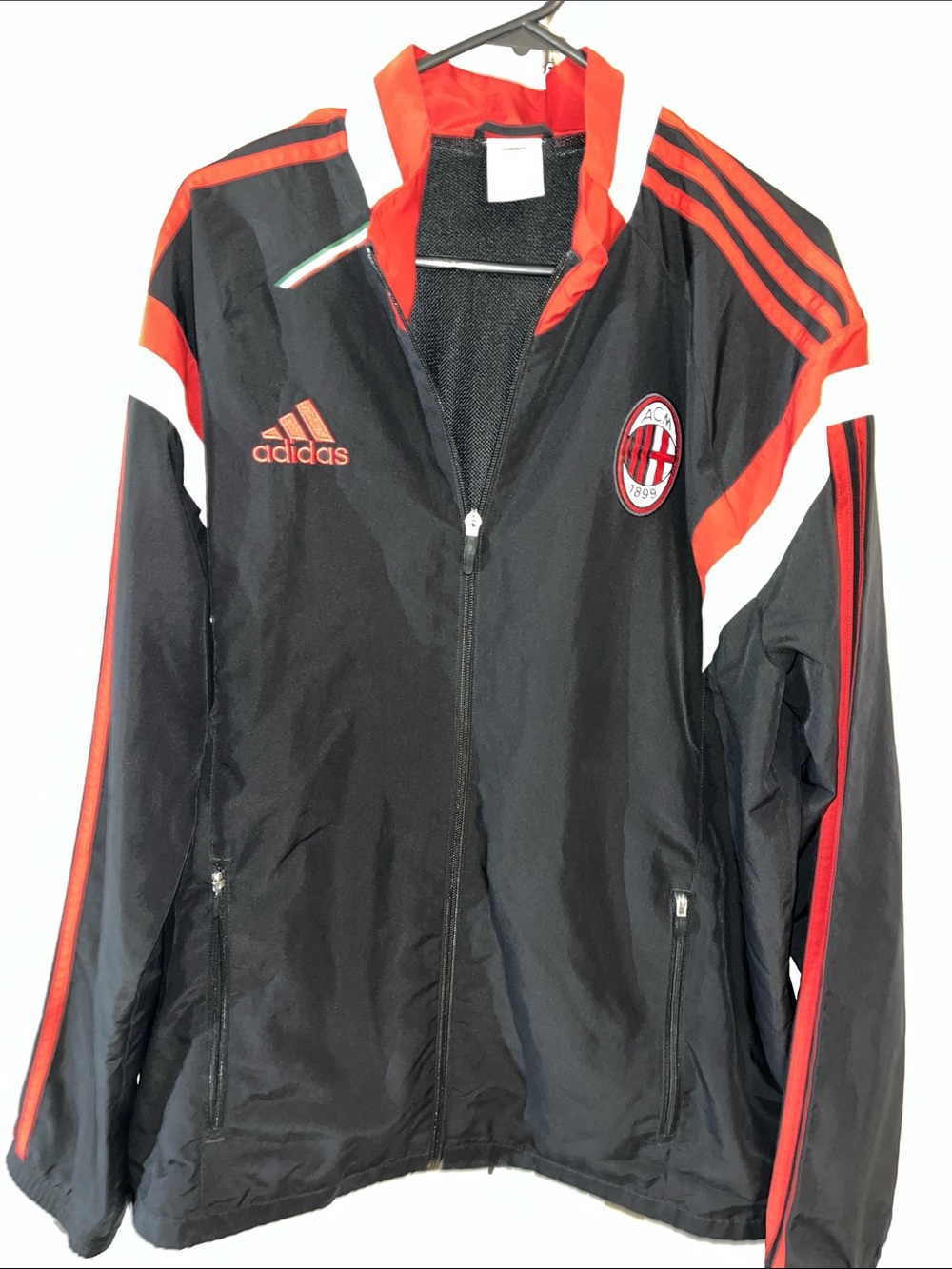 A.C. Milan Italy Soccer Futbol warm up jacket -Captain America Christian Pulisic